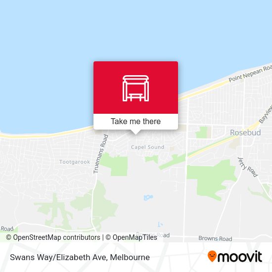 Swans Way/Elizabeth Ave map
