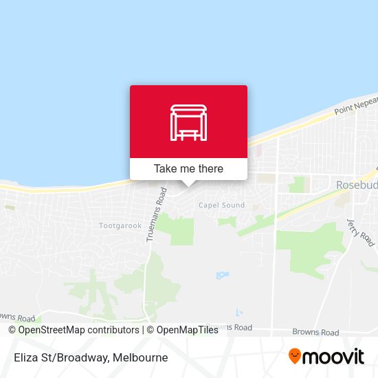 Eliza St/Broadway map