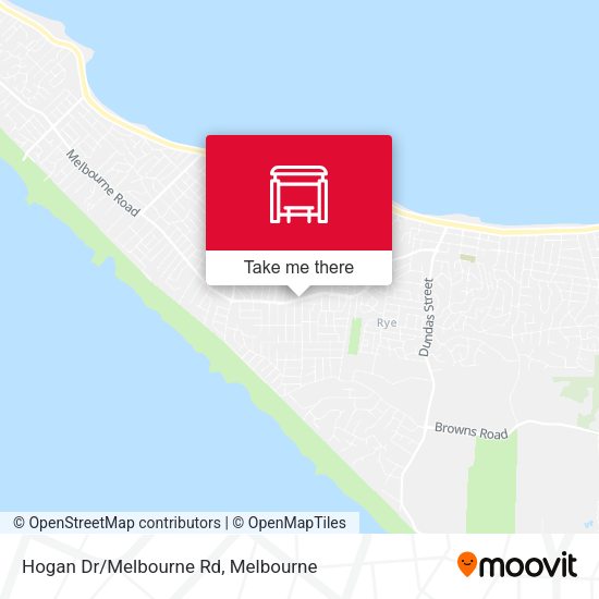 Hogan Dr/Melbourne Rd map