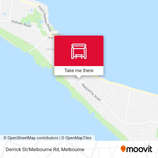 Derrick St/Melbourne Rd map