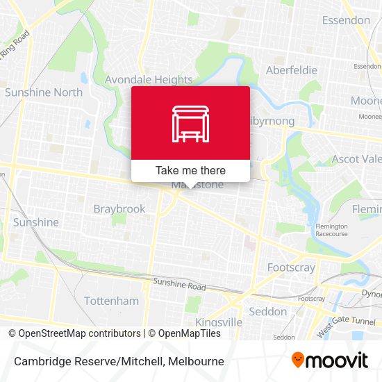 Cambridge Reserve/Mitchell map