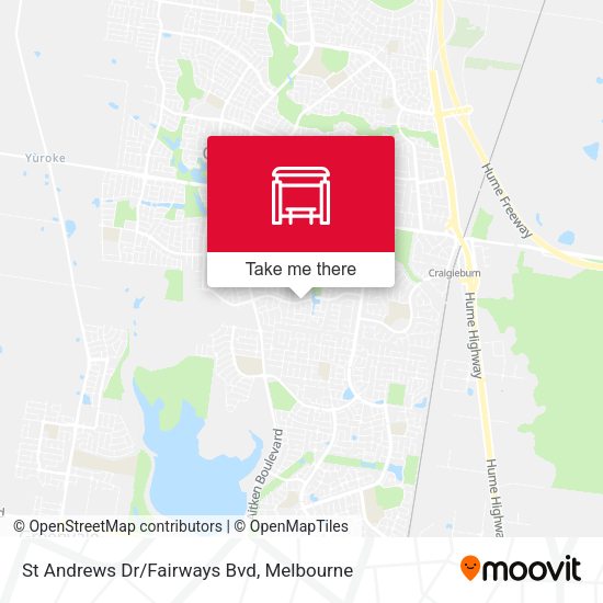 St Andrews Dr/Fairways Bvd map