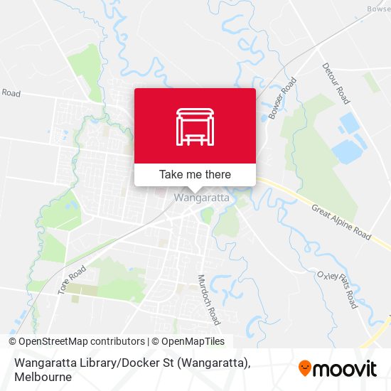 Wangaratta Library / Docker St map