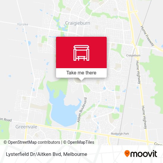 Lysterfield Dr/Aitken Bvd map