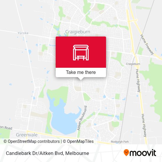 Candlebark Dr/Aitken Bvd map