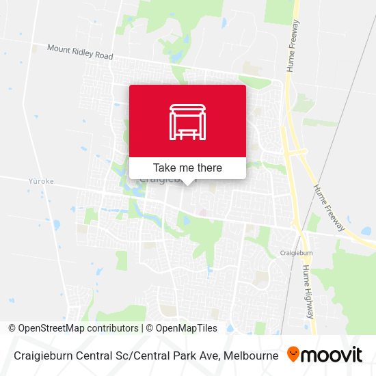 Craigieburn Central Sc / Central Park Ave map