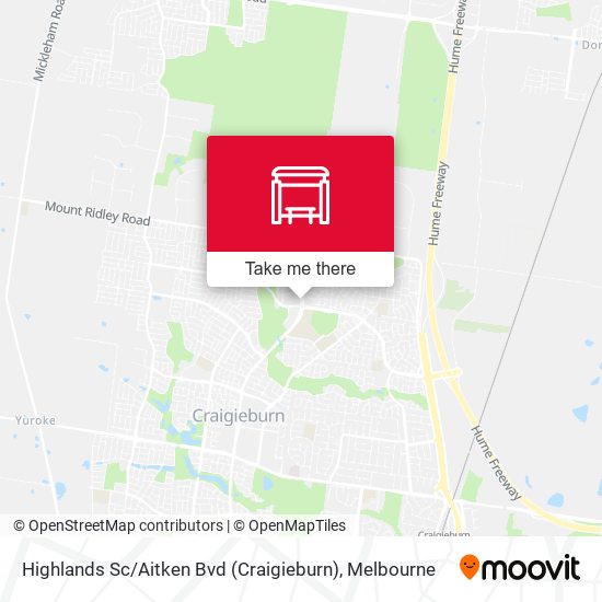 Mapa Highlands Sc / Aitken Bvd (Craigieburn)