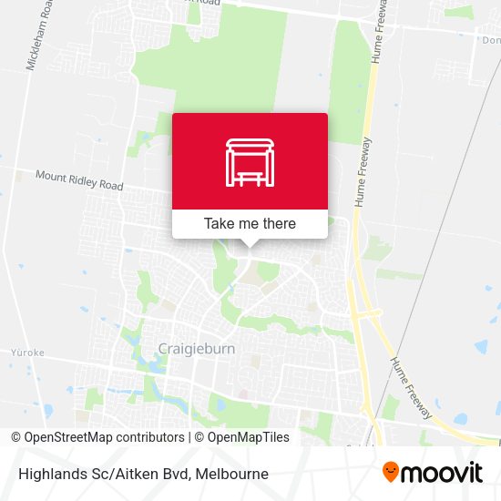 Highlands Sc/Aitken Bvd map