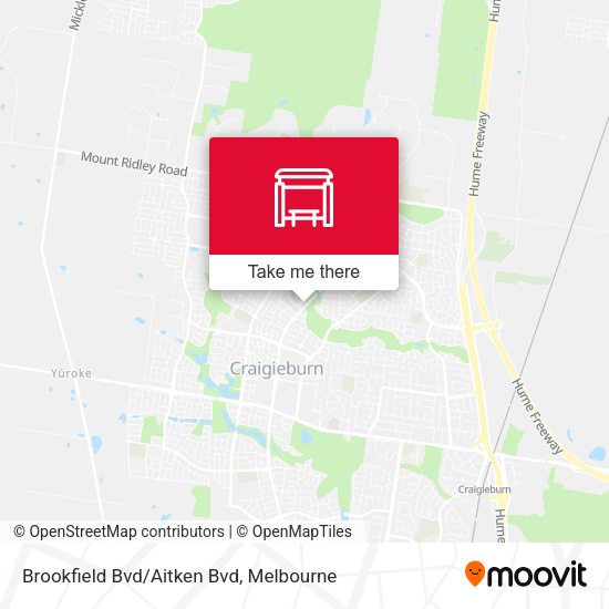 Brookfield Bvd/Aitken Bvd map