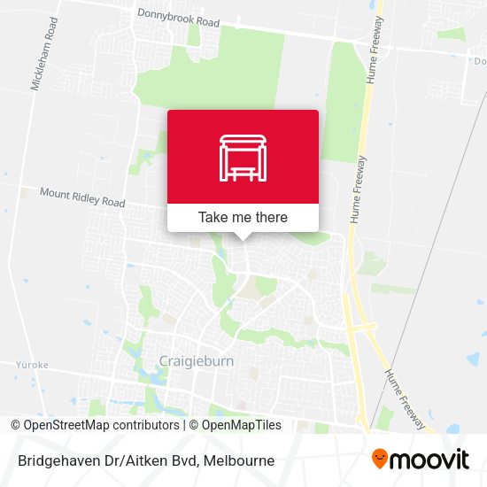 Bridgehaven Dr/Aitken Bvd map