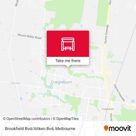 Brookfield Bvd/Aitken Bvd map