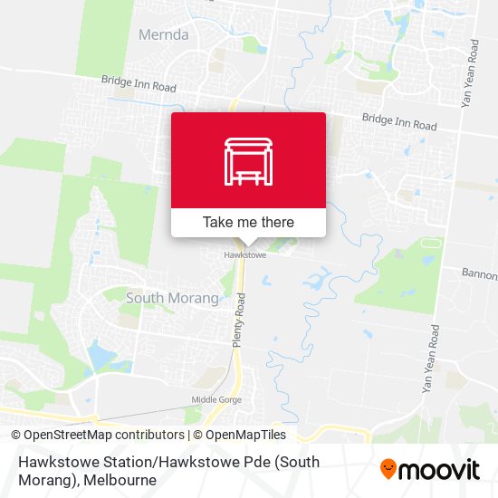 Mapa Hawkstowe Station / Hawkstowe Pde (South Morang)