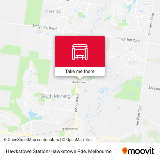 Hawkstowe Station / Hawkstowe Pde map