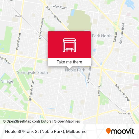 Noble St/Frank St (Noble Park) map