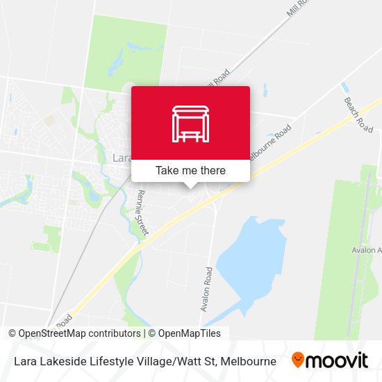 Lara Lakeside Lifestyle Village / Watt St map