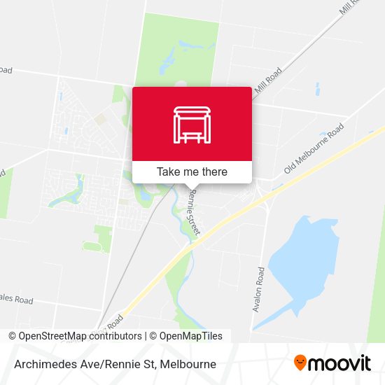 Archimedes Ave/Rennie St map