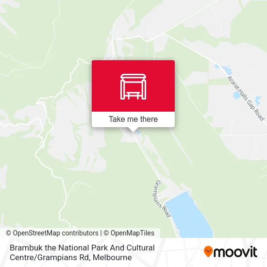 Mapa Brambuk the National Park And Cultural Centre / Grampians Rd