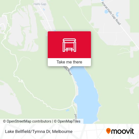 Lake Bellfield/Tymna Dr map