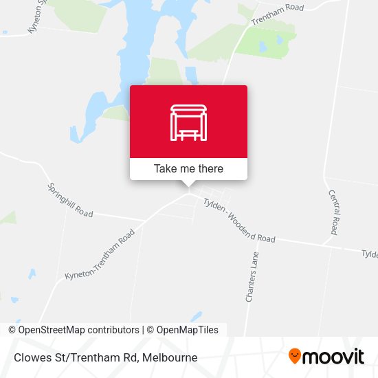 Clowes St/Trentham Rd map