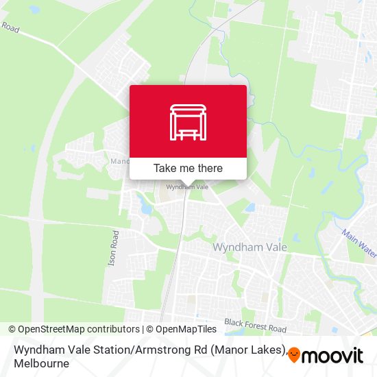 Mapa Wyndham Vale Station / Armstrong Rd (Manor Lakes)