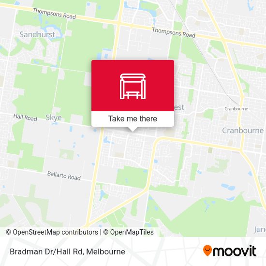 Bradman Dr/Hall Rd map