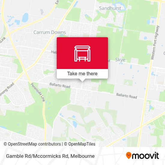 Mapa Gamble Rd/Mccormicks Rd