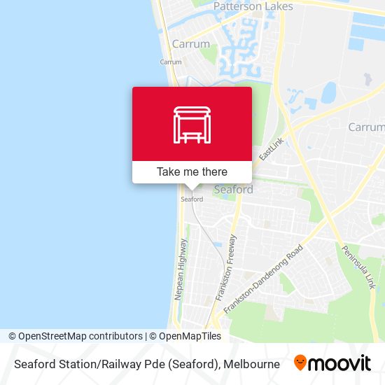 Seaford Station / Railway Pde map