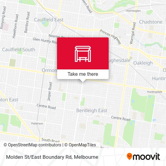 Molden St/East Boundary Rd map