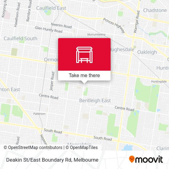Deakin St/East Boundary Rd map