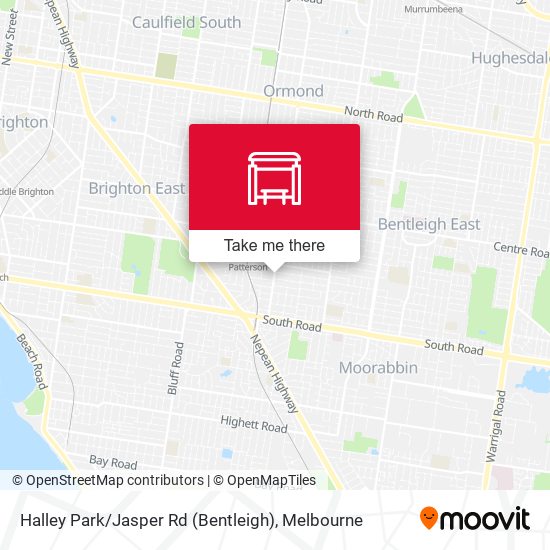 Mapa Halley Park / Jasper Rd (Bentleigh)