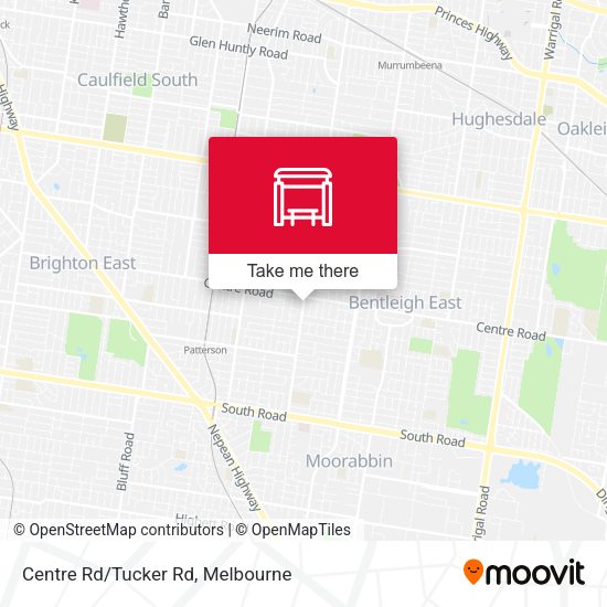 Centre Rd/Tucker Rd map