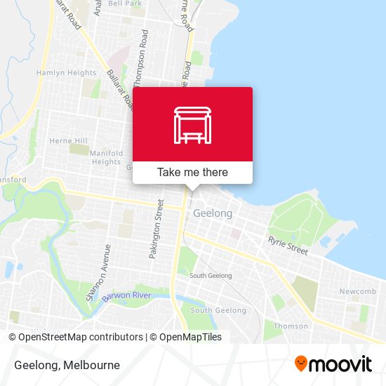 Mapa Geelong