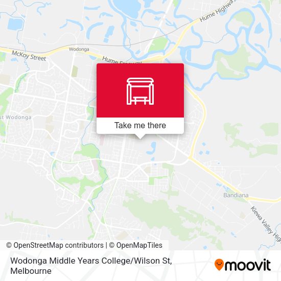 Wodonga Middle Years College / Wilson St map