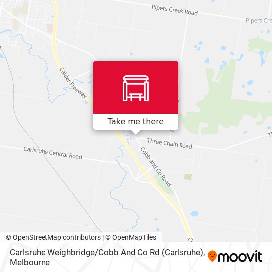 Carlsruhe Weighbridge / Cobb And Co Rd map