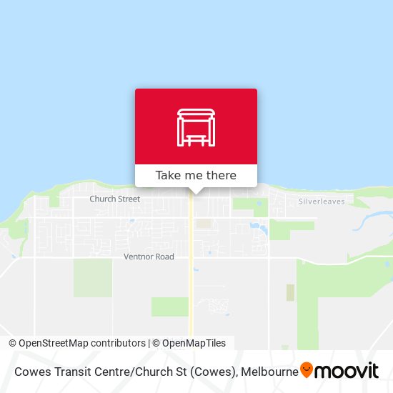 Mapa Cowes Transit Centre / Church St
