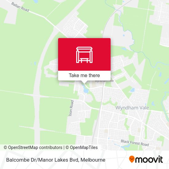 Balcombe Dr/Manor Lakes Bvd map