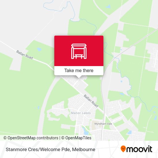 Stanmore Cres/Welcome Pde map