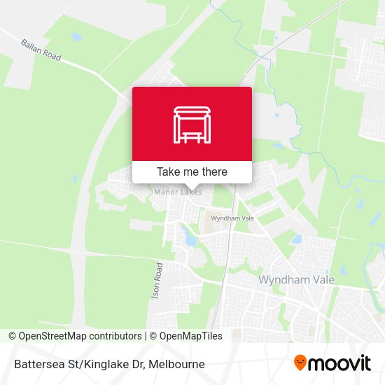 Battersea St/Kinglake Dr map