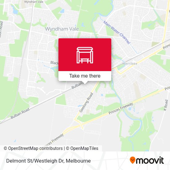 Delmont St/Westleigh Dr map