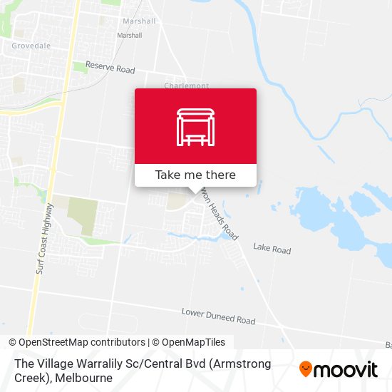 The Village Warralily Sc / Central Bvd (Armstrong Creek) map