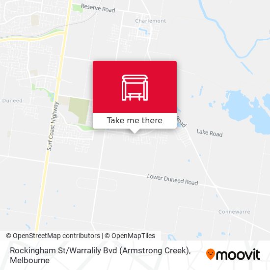 Rockingham St / Warralily Bvd (Armstrong Creek) map