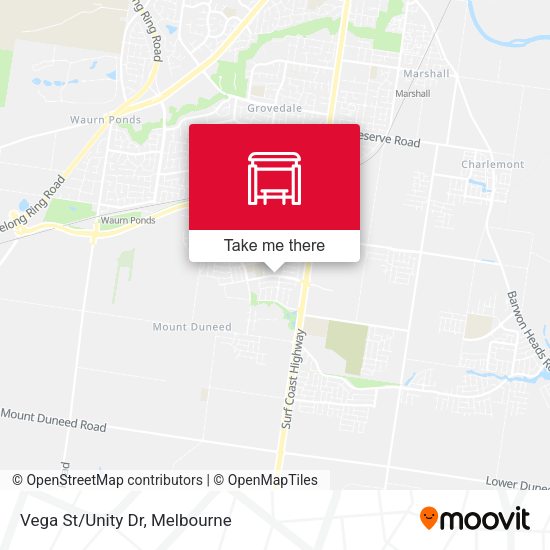 Vega St/Unity Dr map