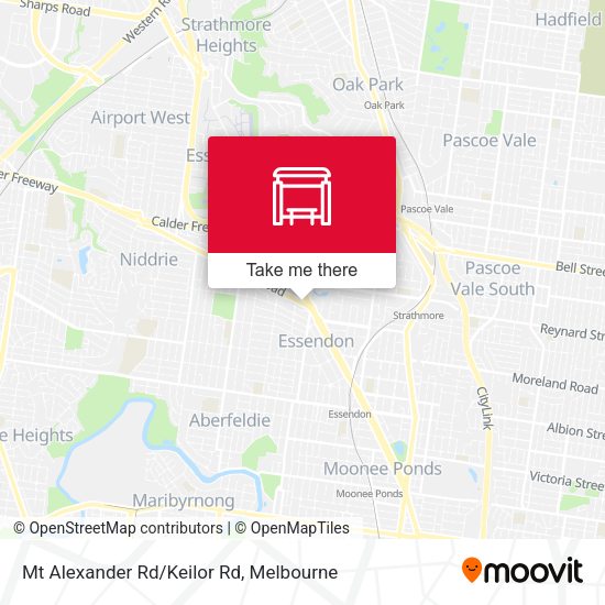 Mt Alexander Rd/Keilor Rd map