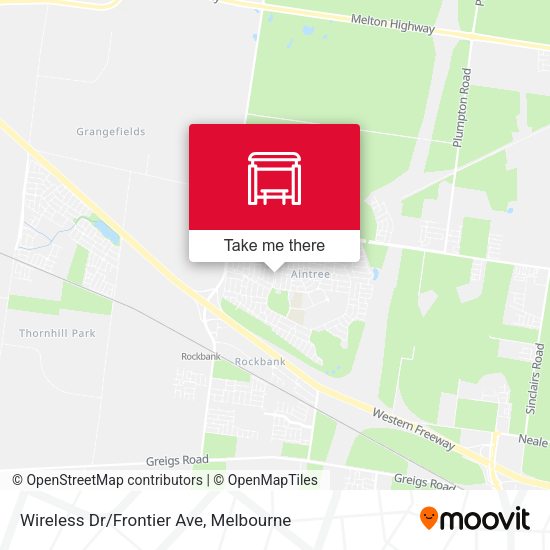 Wireless Dr/Frontier Ave map