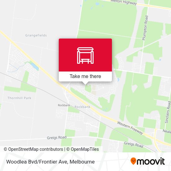 Woodlea Bvd/Frontier Ave map