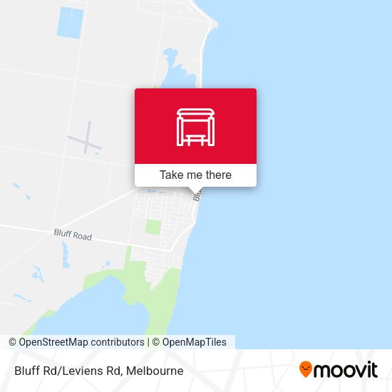 Bluff Rd/Leviens Rd map