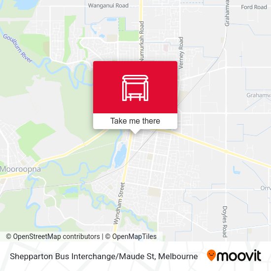 Shepparton Bus Interchange / Maude St map