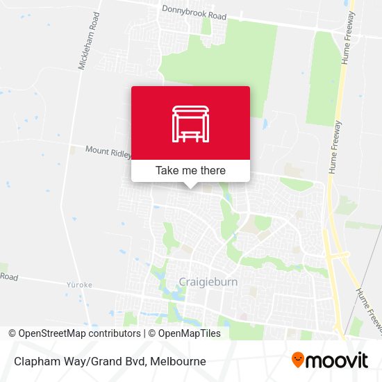 Clapham Way/Grand Bvd map