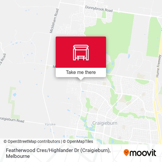 Mapa Featherwood Cres / Highlander Dr (Craigieburn)