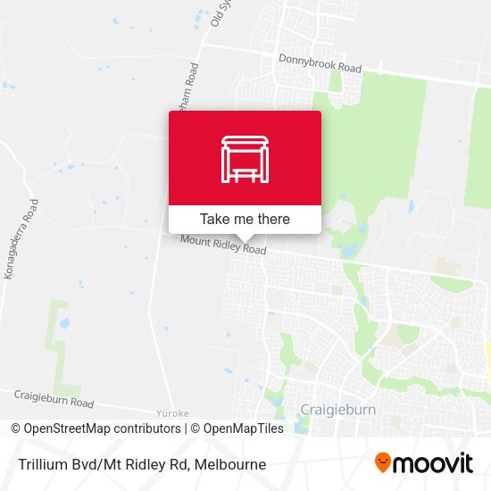 Trillium Bvd/Mt Ridley Rd map